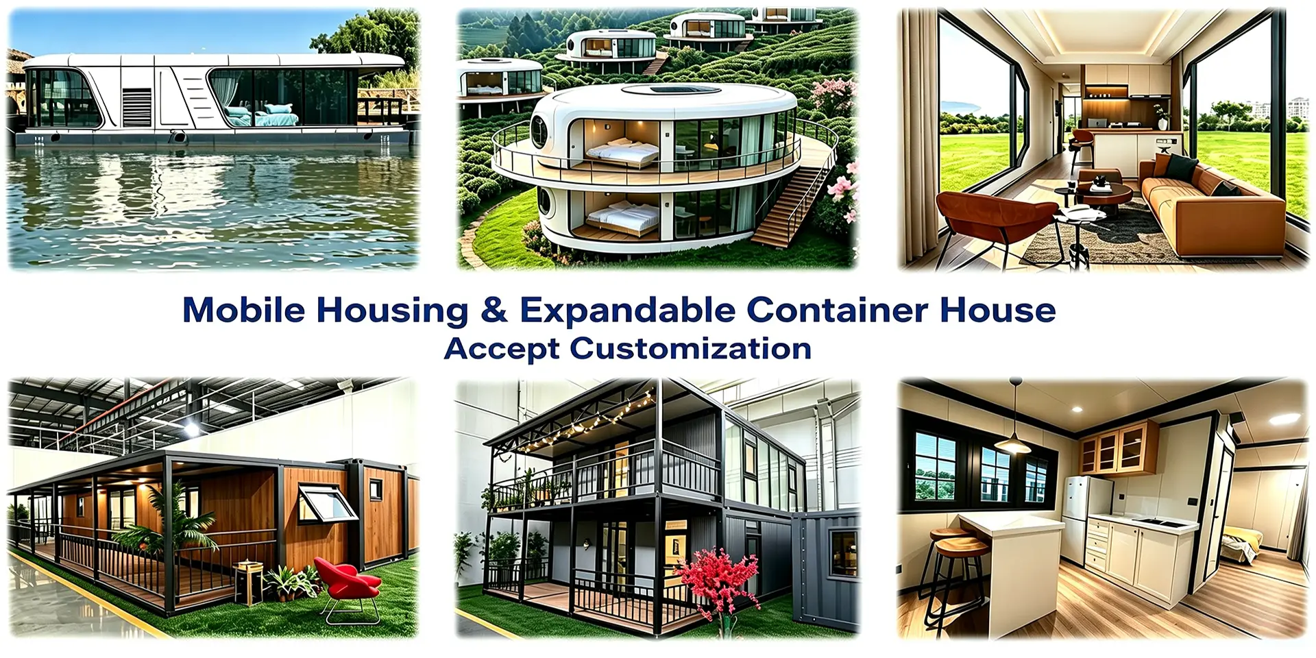 Mobile housing and expandable container houses, customisation accepted