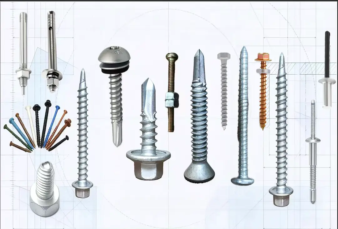 Standard fasteners, stainless steel bolts nuts industrial connectors