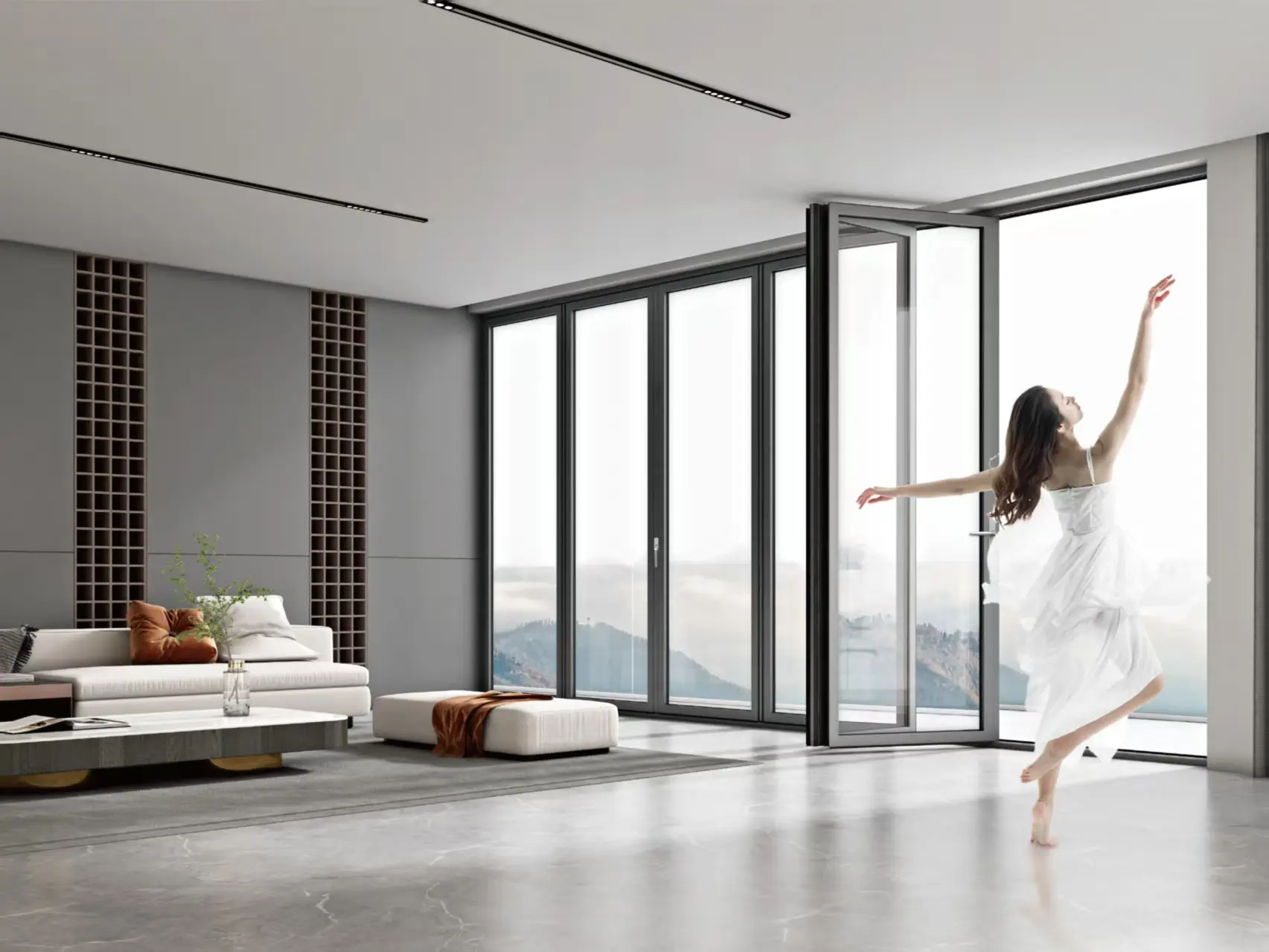 Insulated Folding Door (Anti‑Trap)