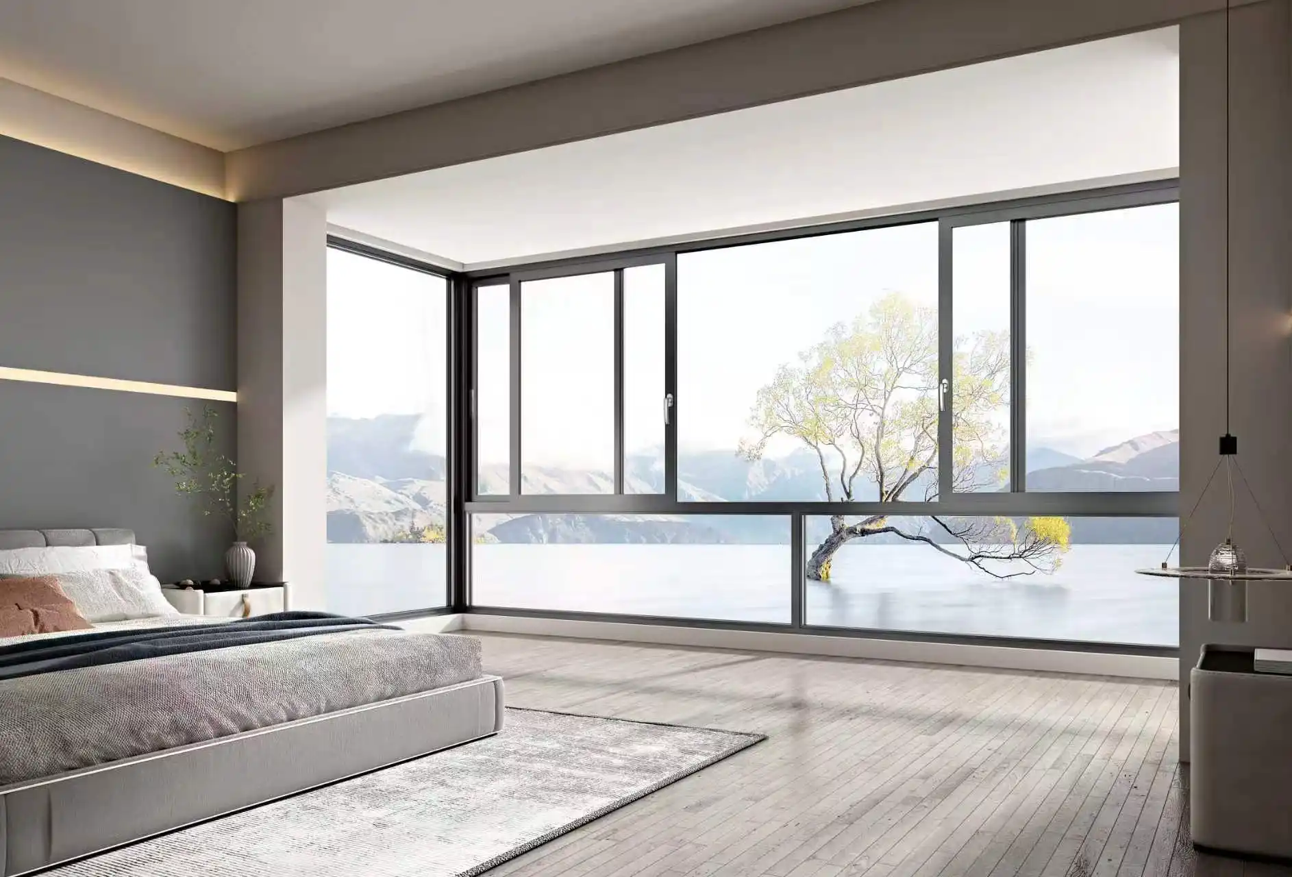 TWO RAIL SLIDING WINDOW