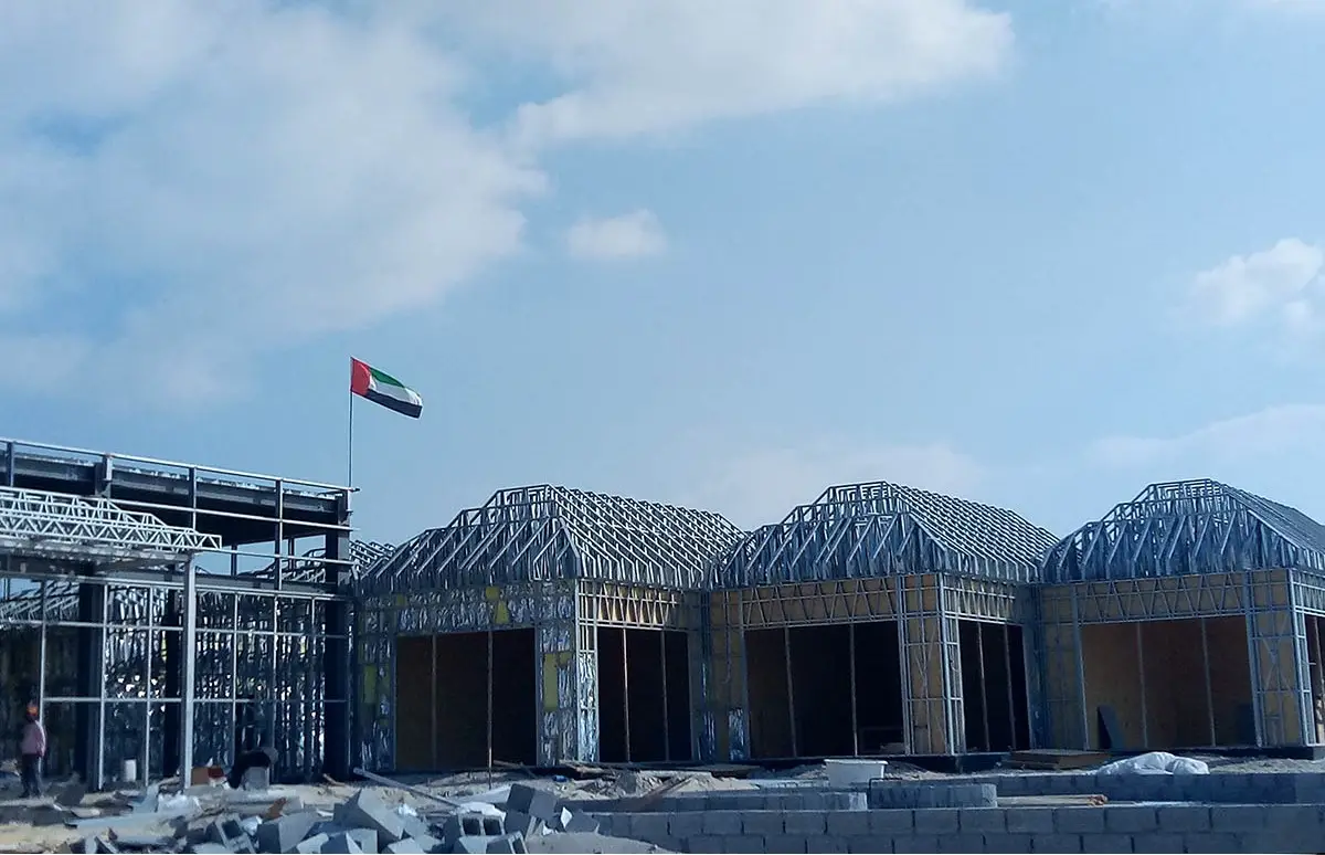 Light steel structure prefabricated building